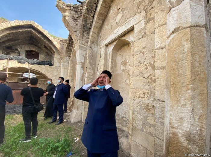 Islamic prayer call sounded in Aghdam
