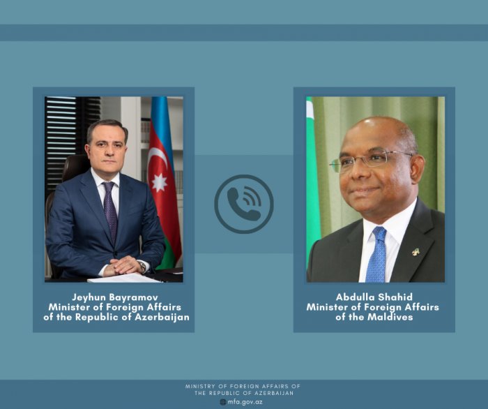 Azerbaijani, Maldives FMs discuss issues mutual interest.