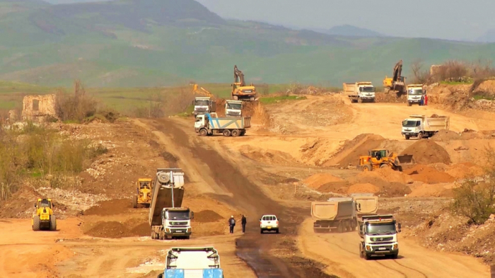  Azerbaijan continues construction of ‘Victory Road’ –  PHOTOS  