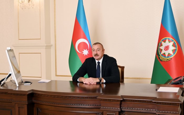  President Aliyev met with WEF president in video conference format - UPDATED