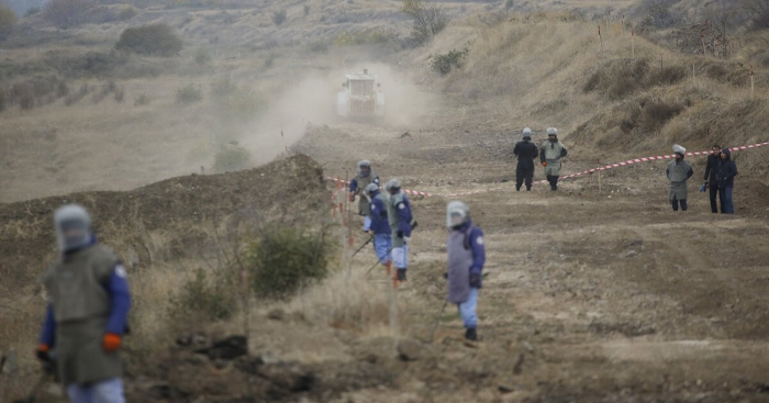     ANAMA:   En Zangilan, se despeja el territorio del aeropuerto internacional  
