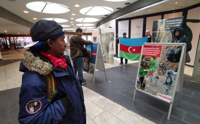 Stokholmda Ermənistanın mina təxribatına etiraz -    FOTO   