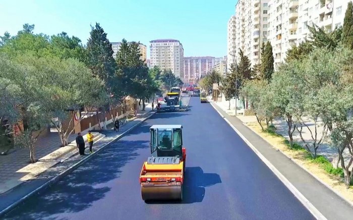 Xudu Məmədov küçəsi təmir edilir