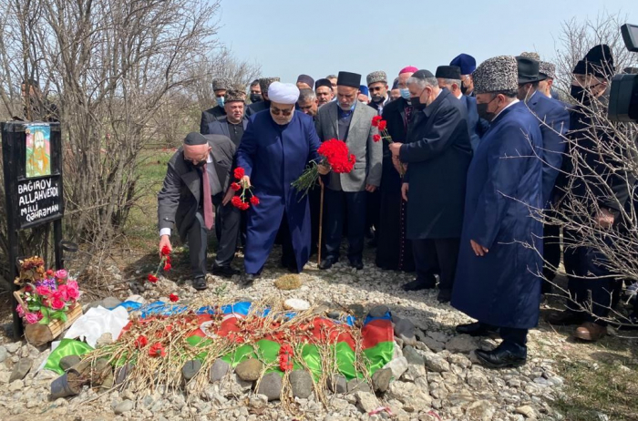   Religious figures of Azerbaijan visit Alley of Martyrs in Aghdam  