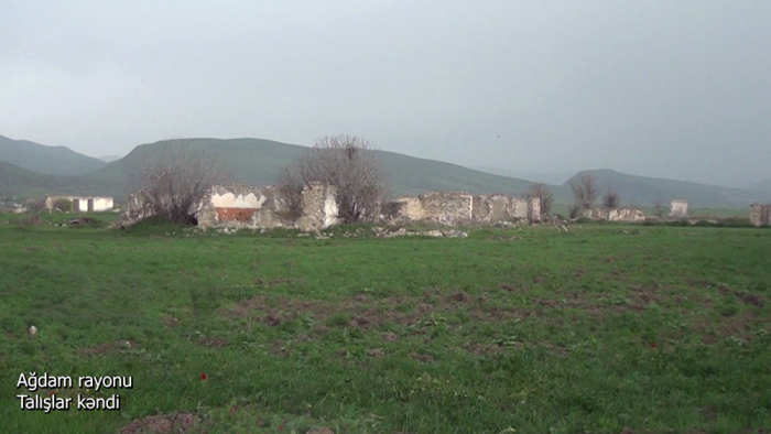   لقطات من قرية طاليشلار في منطقة أغدام-  فيديو    