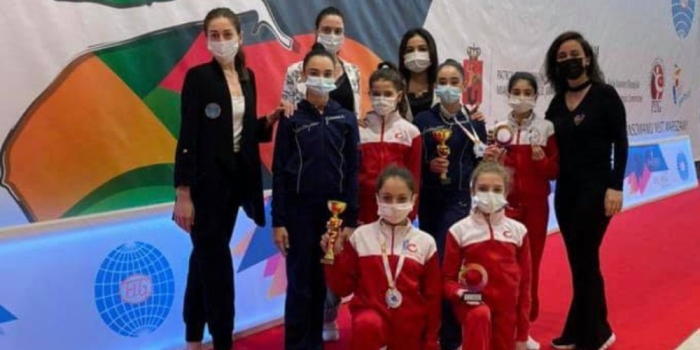 Bədii gimnastlarımız Polşada 3 medal qazandılar