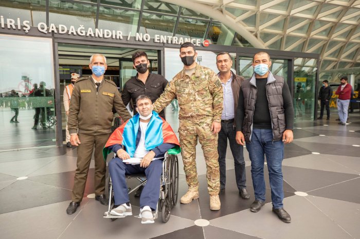   Two more Azerbaijani war veterans return home after undergoing treatment in Turkey  