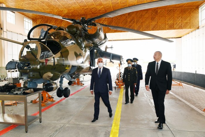  Prezident hərbi aerodromun açılışında iştirak etdi -  FOTOLAR 