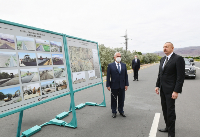  Prezident Culfa-Ordubad yolunun açılışında  