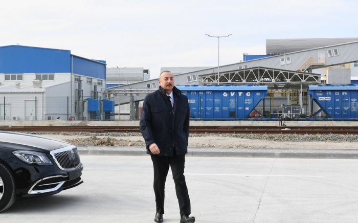  Präsident Ilham Aliyev nahm an den Eröffnungen in Nachitschewan teil 