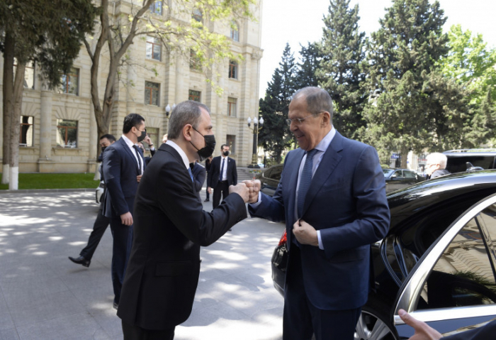 Heute fand es ein Treffen zwischen den Außenministern Aserbaidschans und Russlands statt - FOTOS