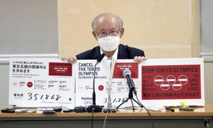 Olympics-Petition against Tokyo Olympics with 350,000 signatures submitted to organisers