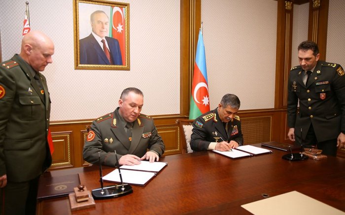   Azerbaijan, Belarus ink military cooperation plan  