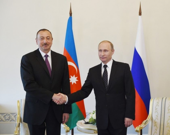  Azerbaijani and Russian presidents hold phone talk