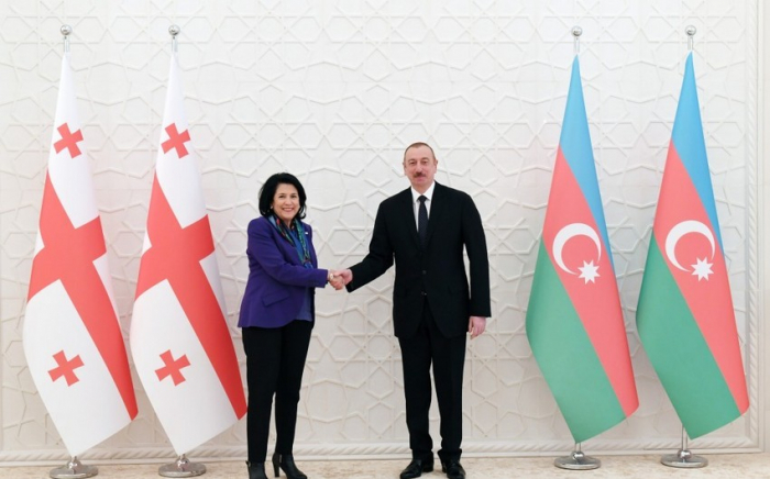  Ilham Aliyev gratulierte Salome Zurabishvili 