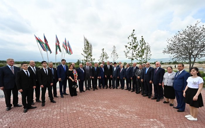 President Ilham Aliyev attends ceremony to lay foundation stone for restoration of Aghdam city - UPDATED