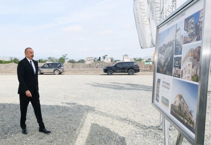   Der Grundstein für das erste Wohngebäude in Aghdam wurde gelegt   - FOTOS    