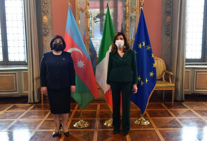  Sahibə Qafarova İtaliya Senatının Sədri ilə görüşüb   