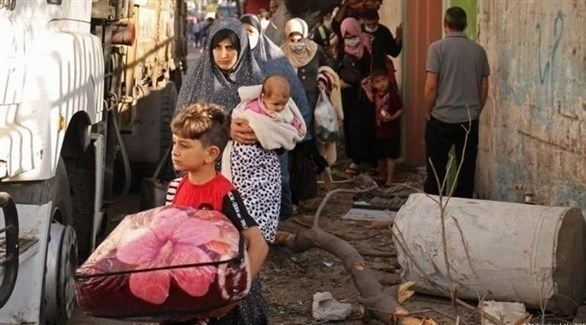 نزوح أكثر من 58 ألف مدني في غزة