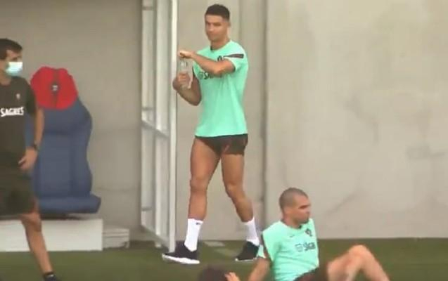 Ronaldo Pepe ilə belə zarafatlaşdı -    Video   