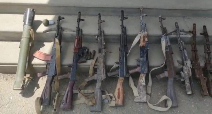   Des armes et munitions découvertes dans le territoire de la région de Khodjavend  