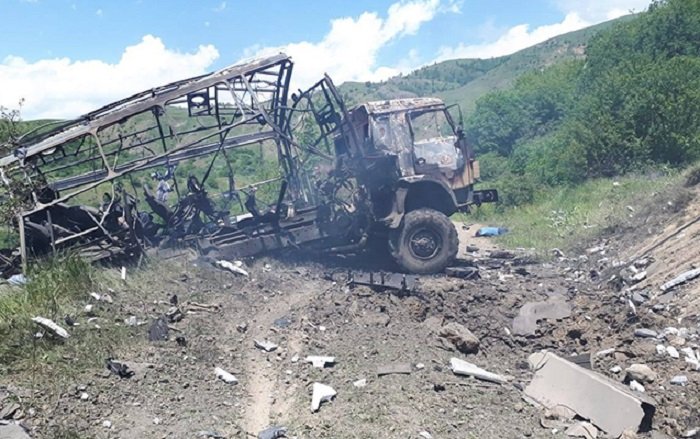  El momento de los periodistas atropellados por mina en Kalbajar -  VIDEO  