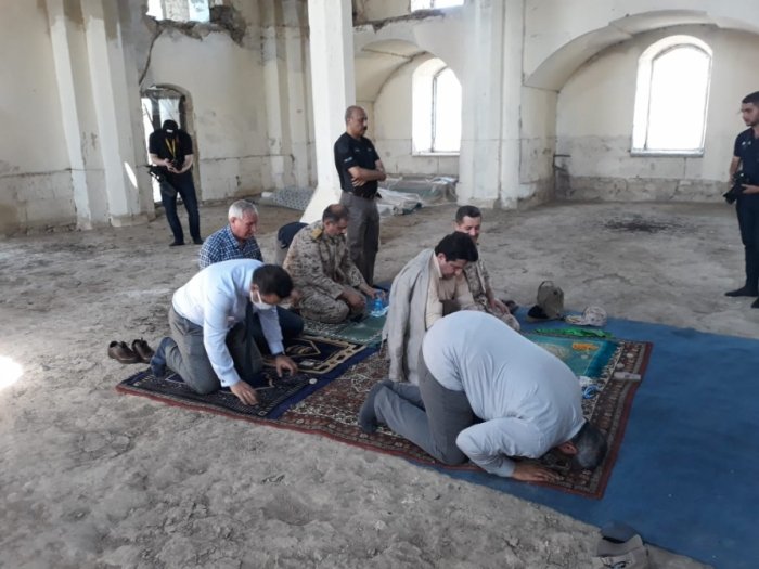   Diplomáticos hicieron oración en la mezquita en Aghdam-  Fotos    