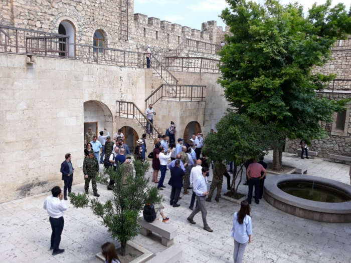   Reps of foreign diplomatic corps visit Shahbulag fortress, Giyasli mosque in Aghdam -   PHOTOS    
