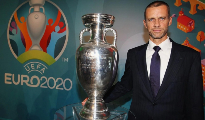 UEFA President Ceferin arrives in Baku