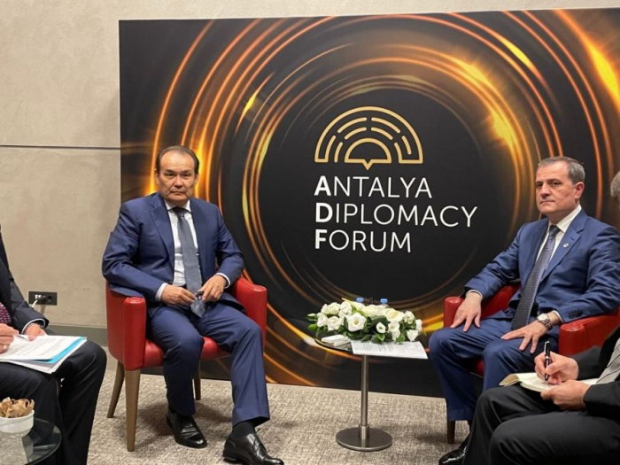   Dscheyhun Bayramov trifft den Generalsekretär des Türkischen Rates in Antalya  