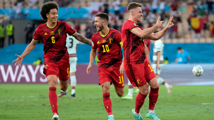 Belgium upsets champions Portugal in thrilling Euro 2020 match