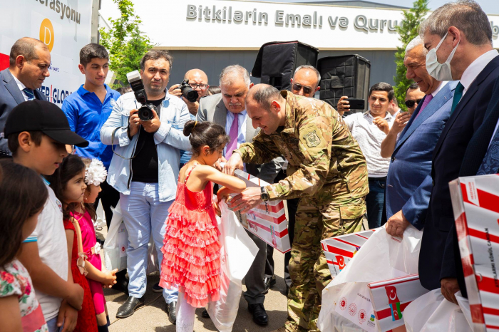  “YAŞAT” şəhid övladlarını sevindirdi -  FOTOLAR  