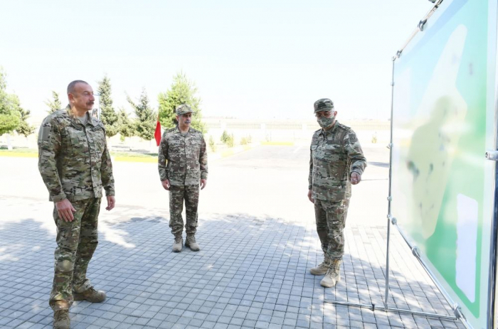  Präsident Aliyev besucht Militärlager der Luftwaffe des Verteidigungsministeriums- FOTOS