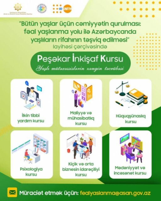 “ASAN Könüllüləri” tərəfindən kursları təşkil olunacaq