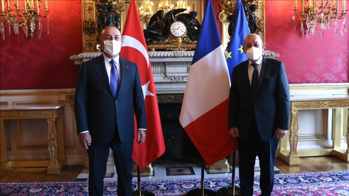 Cavusoglu tient une rencontre avec son homologue français