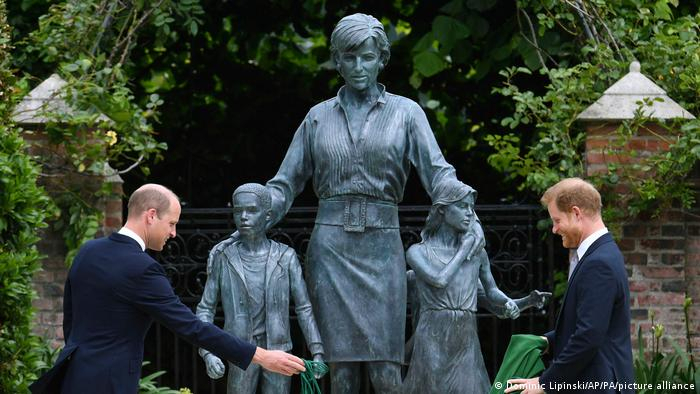 Statue of Princess Diana unveiled at Kensington Palace by sons on 60th birthday  