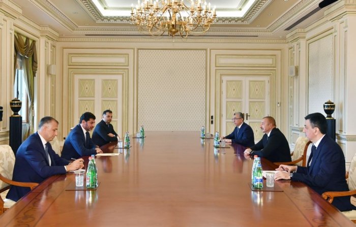  Azerbaijani president receives mayor of Tbilisi 
