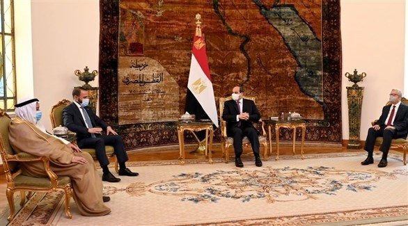 الرئيس المصري يستقبل رئيس مجلس الأمة الكويتي في القاهرة