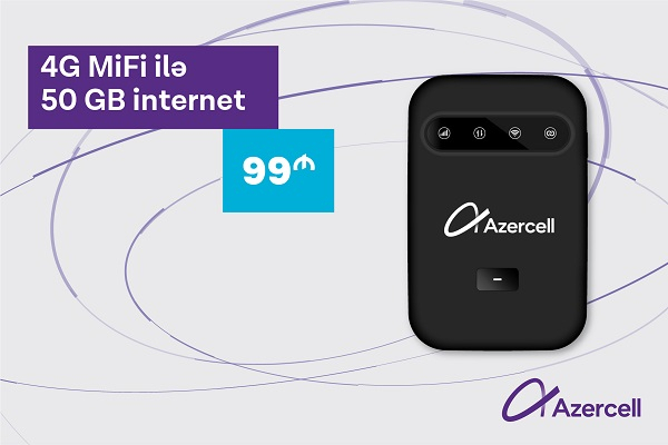 Azercell-dən 4G MiFi ilə daha sürətli internet bağlantısı