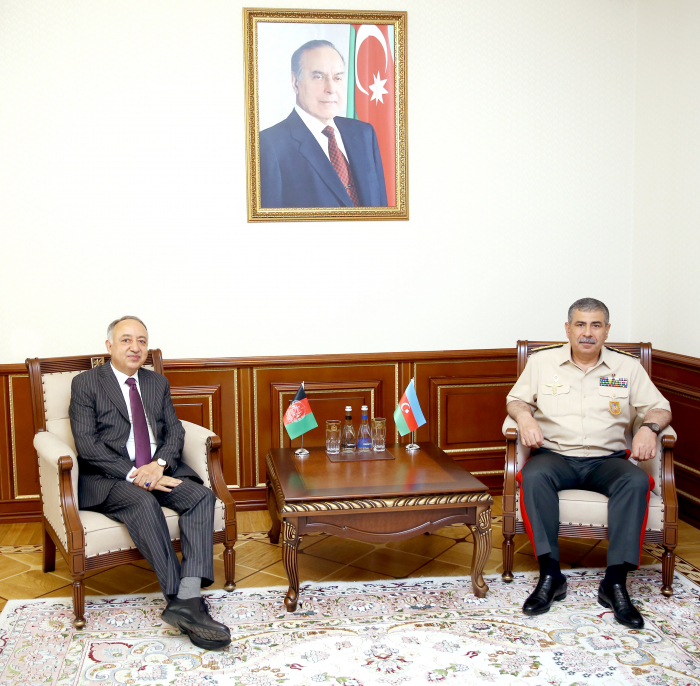 زاكر حسنوف يلتقي سفير أفغانستان الجديد 