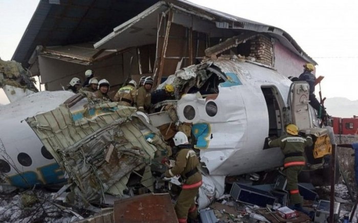 Qazaxıstanda AN-2 təyyarəsi qəzaya uğrayıb  
