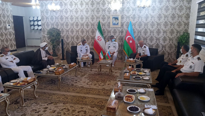  عقد لقاء بين وفدي القوات البحرية الاذربيجانية والايرانية 