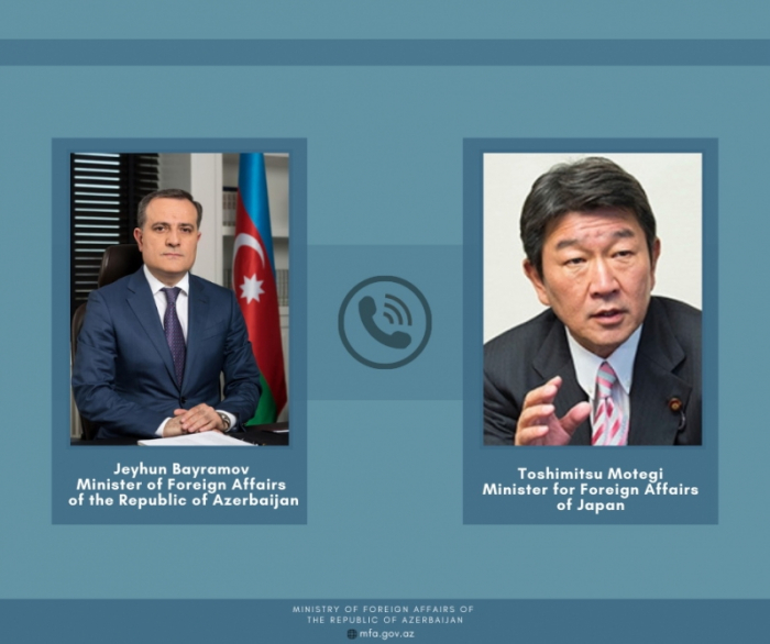   Azerbaijani, Japanese FMs hold phone talk  