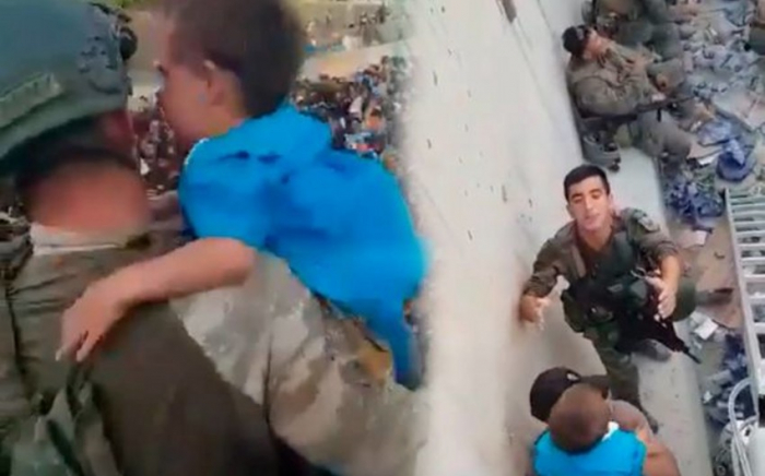  Azerbaijani peacekeepers rescue child in Kabul -  VIDEO  