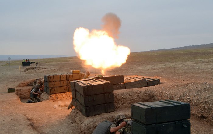  Azerbaijani artillerymen prepare for international contest  