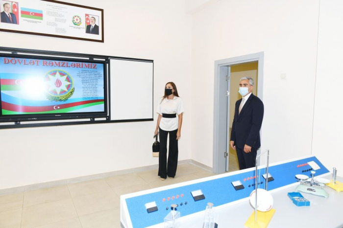  Mehriban Aliyeva attends inauguration of educational institutions in Baku