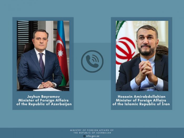 Azerbaijani FM discusses bilateral ties with newly-appointed Iranian FMs in phone call