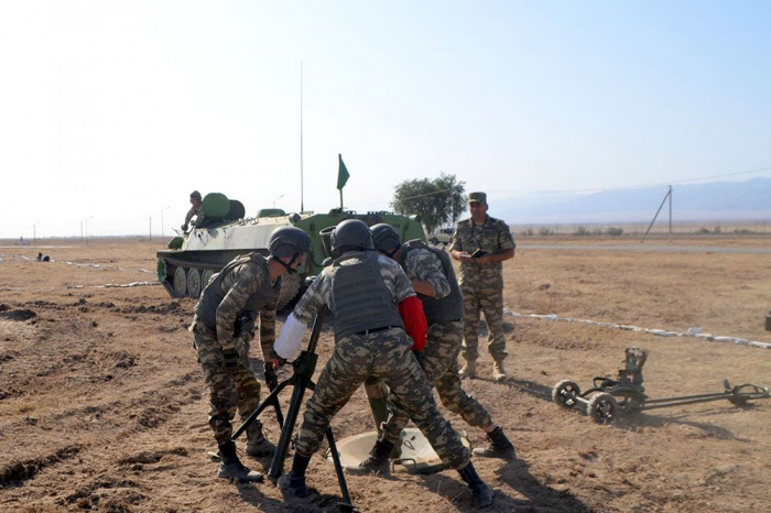  Les militaires azerbaïdjanais se préparent pour le concours des «Maîtres de l