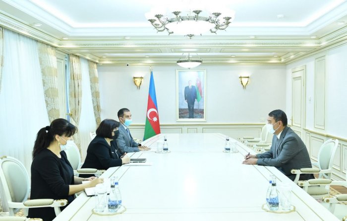 Sahibə Qafarova Qazaxıstan səfiri ilə görüşüb 