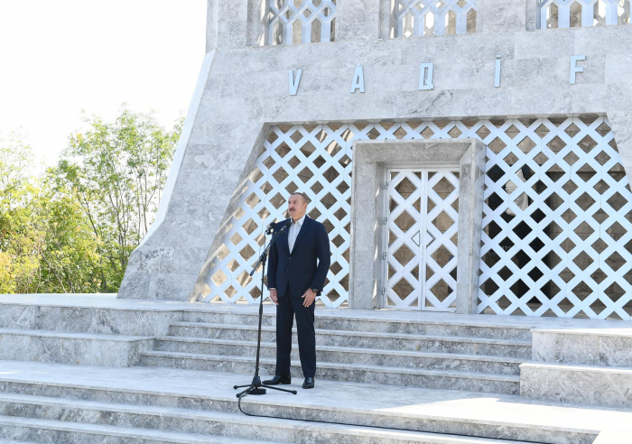  Président azerbaïdjanais: Nous sommes aujourd’hui à Choucha et nous y vivrons pour toujours 
